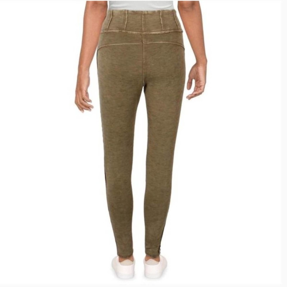 NWT Free People Movement Hybrid Legging Green Seamed High Waist Pull On Yoga M - Picture 2 of 6